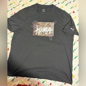 Puma Black Graphic Tee